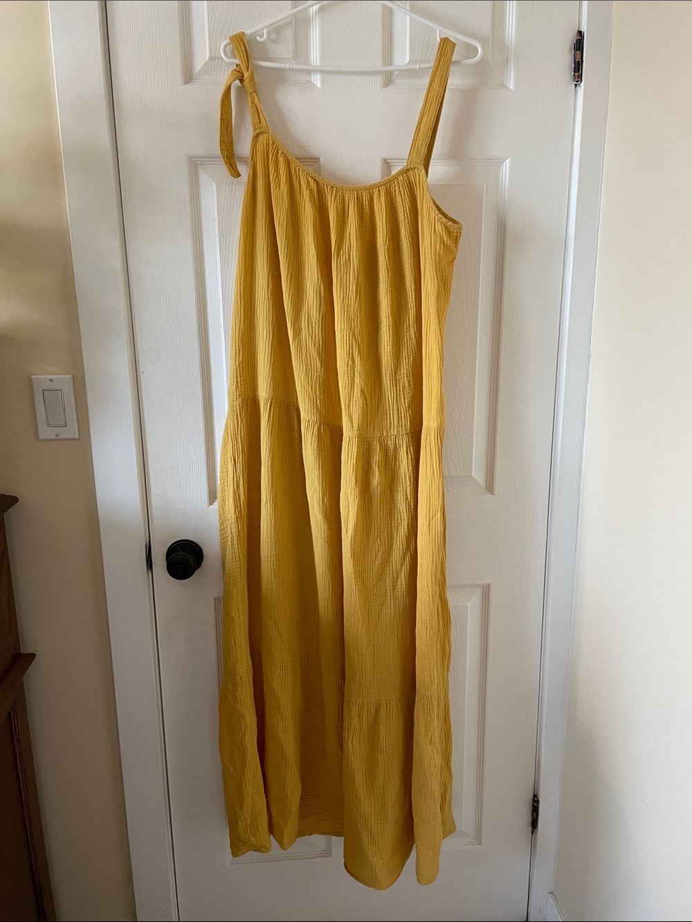 Bb Dakota Steve Madden yellow cotton gauze summer sundress dress maxi